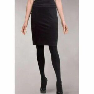 CABI Black Pencil Skirt Career Business 4R - EUC